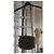 Borsa Coach in pelle martellata nera e bordeaux Nero - vista 9