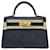 Hermès mini kelly black epsom Leather  ref.1192788