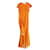 Autre Marque Robe en soie fleurie orange Caroline Constas  ref.1192801