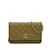 Wallet On Chain CHANEL HandbagsLeather Green  ref.1192847
