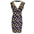 Autre Marque Marni Brown / Blue Multi Polka Dot Printed Crinkled Satin Dress Multiple colors Polyester  ref.1192877