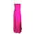 Autre Marque Vestido longo rosa choque de cetim de seda Rochas  ref.1192883