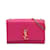 Rosafarbene Saint Laurent Umhängetasche mit kleinem Monogramm Kate Pink Leder  ref.1192977