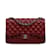 Bolsa de ombro com aba Chanel Jumbo Classic Borgonha forrada em pele de cordeiro Bordeaux Couro  ref.1192978