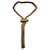 Chanel golden bronze tie necklace Steel  ref.1193011