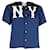 Chemise Patch Gucci NY Yankees Edition en Acétate Bleu Marine Acetate Fibre de cellulose  ref.1193203