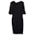 Michael Kors Mid Flounce Sleeve Midi Dress in Black Virgin Wool  ref.1193206