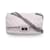 Chanel Reedição de couro branco 2.55 aleta forrada 225 Bolsa de ombro 2000S  ref.1193225
