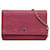 Chanel Pink Camellia Wallet On Chain Leather Pony-style calfskin  ref.1193343