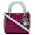 Dior Mini Cannage tricolor rosa de piel de cordero Lady Dior Cuero  ref.1193385