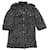 Chanel Chaqueta de tweed negra con botones CC / Capa Negro  ref.1193394