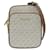 Michael Kors Signature Jet  Set Travel Crossbody Bag White Cloth  ref.1193445