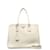 Prada Borsa tote media in pelle con zip foderata Galleria Bianco  ref.1193473