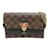 Louis Vuitton Damier Ebene Vavin Wallet on Chain N60221 Brown Cloth  ref.1193501