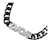 Dior Halskette mit Logo-Kettengliedern Schwarz Metall  ref.1193523