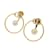 Dior Perle 30 Montaigne-Ohrringe Golden Metall  ref.1193533
