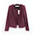 IRO Shavani Burgundy Cotton Tweed Jacket Prune  ref.1193601