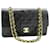 Classique Chanel Double Flap Cuir Noir  ref.1193703