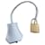 clochette , new Hermès zipper and padlock for Hermès dustbag box bag White Leather  ref.1193716