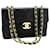 Timeless Chanel flap bag Black Leather  ref.1193720
