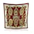 Hermès scarf Dark red Silk  ref.1194372