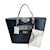 Givenchy Givenchy Antigona Einkaufstasche aus zweifarbigem PVC Blau Kunststoff  ref.1194713