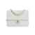 Chanel Chanel Classic Matelassé Umhängetasche aus weißem Leder  ref.1194716