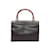 Bolsa vintage marrom escuro Gucci com alça de bambu Couro  ref.1195223