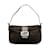 Brown Fendi Zucchino lined Flap Baguette Leather  ref.1195255