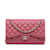 Bolsa de ombro com aba Chanel Jumbo Classic rosa forrada de pele de cordeiro Couro  ref.1195268