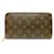 Louis Vuitton Zippy Wallet Brown Cloth  ref.1195470
