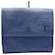 Cartera plegable Louis Vuitton Porte carte credit Azul Cuero  ref.1195505