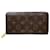 Louis Vuitton Zippy Wallet Toile Marron  ref.1195659