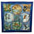 Silk In Hermès HERMES CARRE 90 Blau Seide  ref.1195704