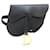 Saddle Dior-Sattel Schwarz Leder  ref.1195816