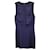Mini abito senza maniche Theory in seta blu navy  ref.1195935