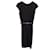 Vestido de festa Max Mara com cinto em algodão preto  ref.1195946