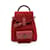 Gucci Sac à bandoulière vintage en daim rouge en bambou petit sac à dos Suede  ref.1195952
