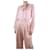 Autre Marque Blusa de seda estampada rosa con lazo - talla UK 10  ref.1196011
