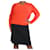 Maje Suéter de caxemira com nervuras laranja brilhante - tamanho Reino Unido 12 Casimira  ref.1196014