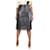 Autre Marque Falda de cuero con flecos negros - talla UK 12  ref.1196017
