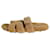 Hermès Brown Chypre teddy fleece sandals - size EU 42  ref.1196020