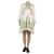 Juliet Dunn Vestido branco de algodão com estampa floral - tamanho UK 14  ref.1196022