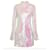 Autre Marque Mini vestido de paetês Halpern Rosa Branco Multicor Poliéster  ref.1196941