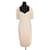 Lk Bennett White dress Polyester  ref.1196992