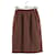 Saint Laurent wrap wool skirt Brown  ref.1196995