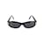 Genny Quadratische Sonnenbrille Schwarz Acetat  ref.1197000