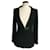 CHANEL HAUTE COUTURE Schwarze Jacke aus Tweed und Seide T36  ref.1197124