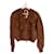 No 21 Cardigan pull en tricot N21 Laine Marron  ref.1197326