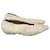 BOTTEGA VENETA Ballerines T.UE 36.5 chiffon Toile Beige  ref.1197378